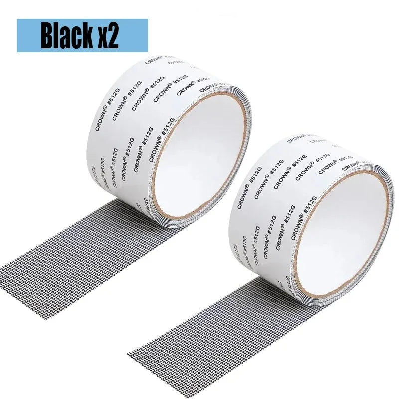 Mosquito Net Windows anti-mosquito mesh Easy-to-Apply Waterproof Window Screen Repair Tape Self-Adhesive Mesh Patch - Vaxicy