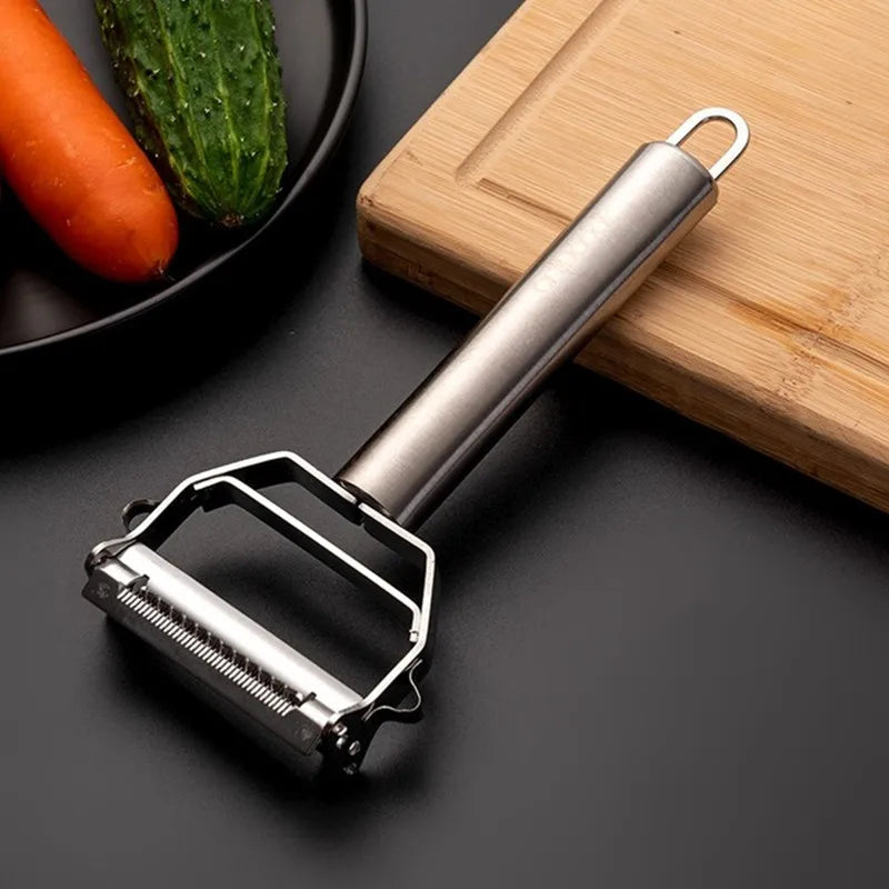 Double-Head Vegetable Peeler - close-up detail and material