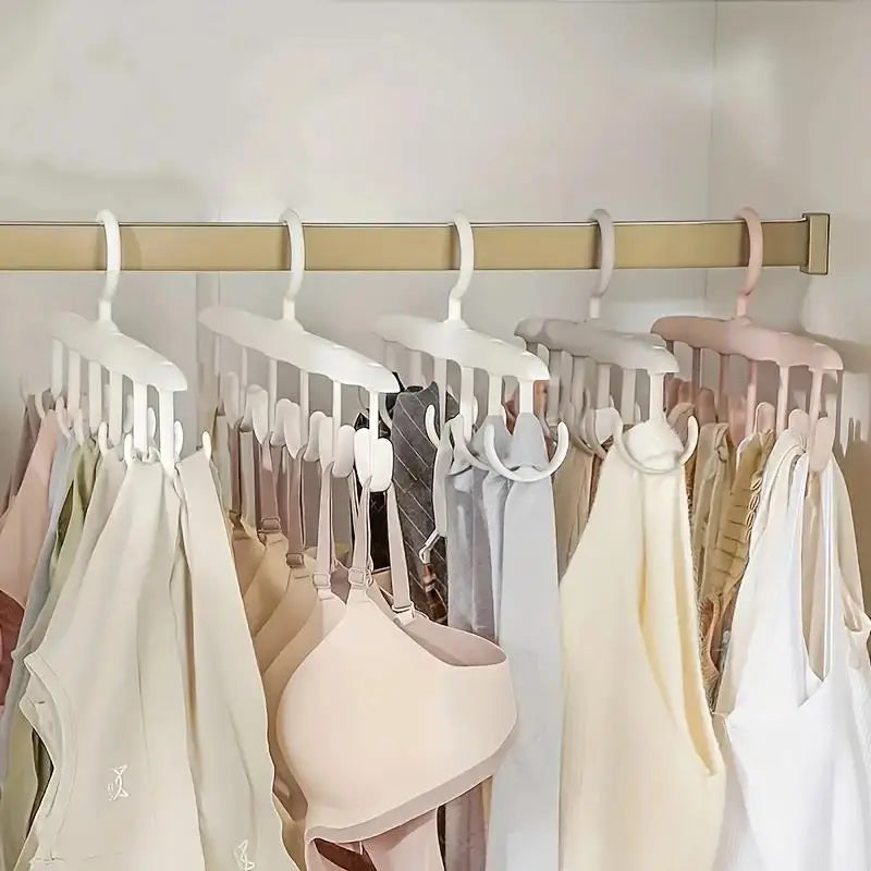 12-Hook Rotating Closet Hanger - lifestyle use in small kitchen or home