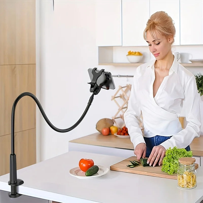 Adjustable Bedside Phone Holder - lifestyle use in small kitchen or home
