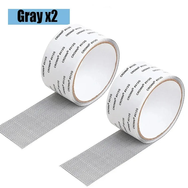 Mosquito Net Windows anti-mosquito mesh Easy-to-Apply Waterproof Window Screen Repair Tape Self-Adhesive Mesh Patch - Vaxicy
