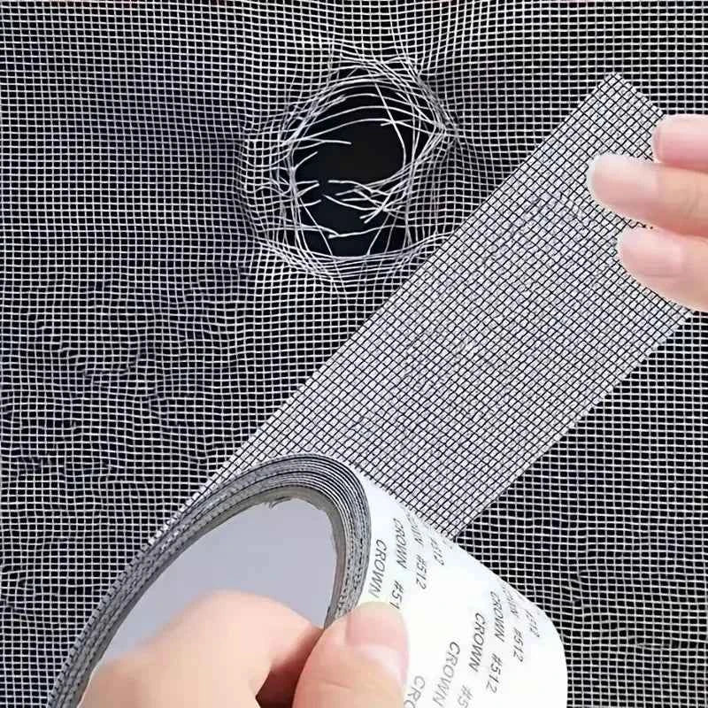 self-adhesive window screen repair tape for torn mesh