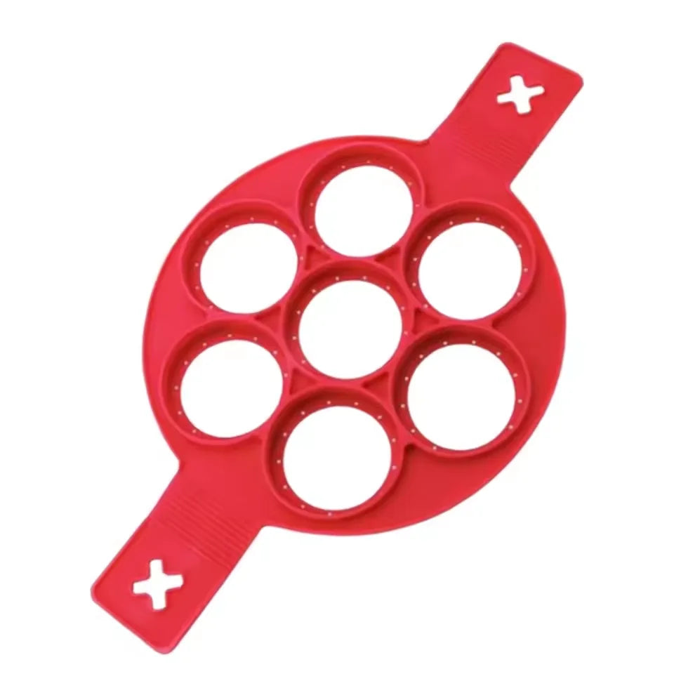 7-Hole Silicone Pancake & Egg Mold – practical home and kitchen gadget