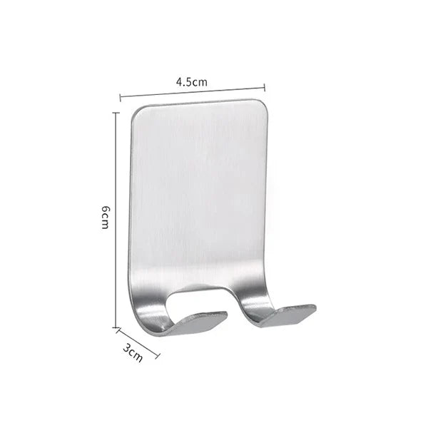 Bathroom Stainless Steel Razor Holder Storage Hook Wall  Men Shaving Shaver Shelf Punch Free Razor RackBathroom Accessories - Vaxicy