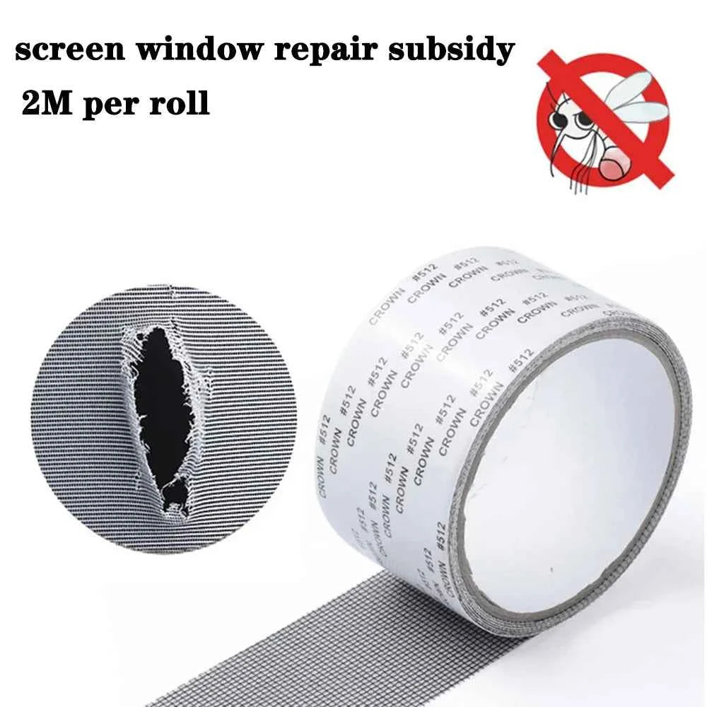 Self-Adhesive Window Screen Repair - lifestyle use in small kitchen or home