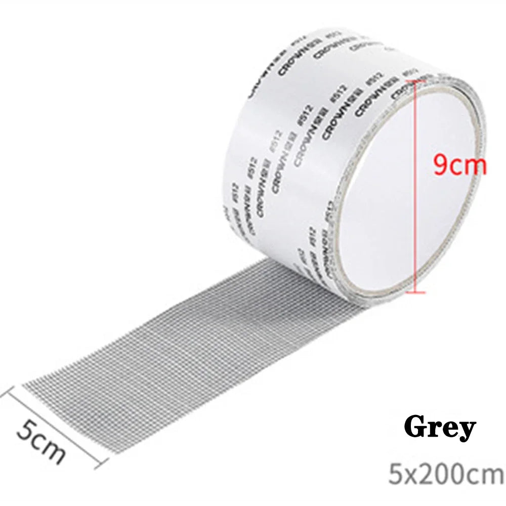 Mosquito Net Windows anti-mosquito mesh Easy-to-Apply Waterproof Window Screen Repair Tape Self-Adhesive Mesh Patch - Vaxicy