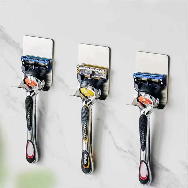 Stainless Steel Razor Wall Holder - close-up detail and material