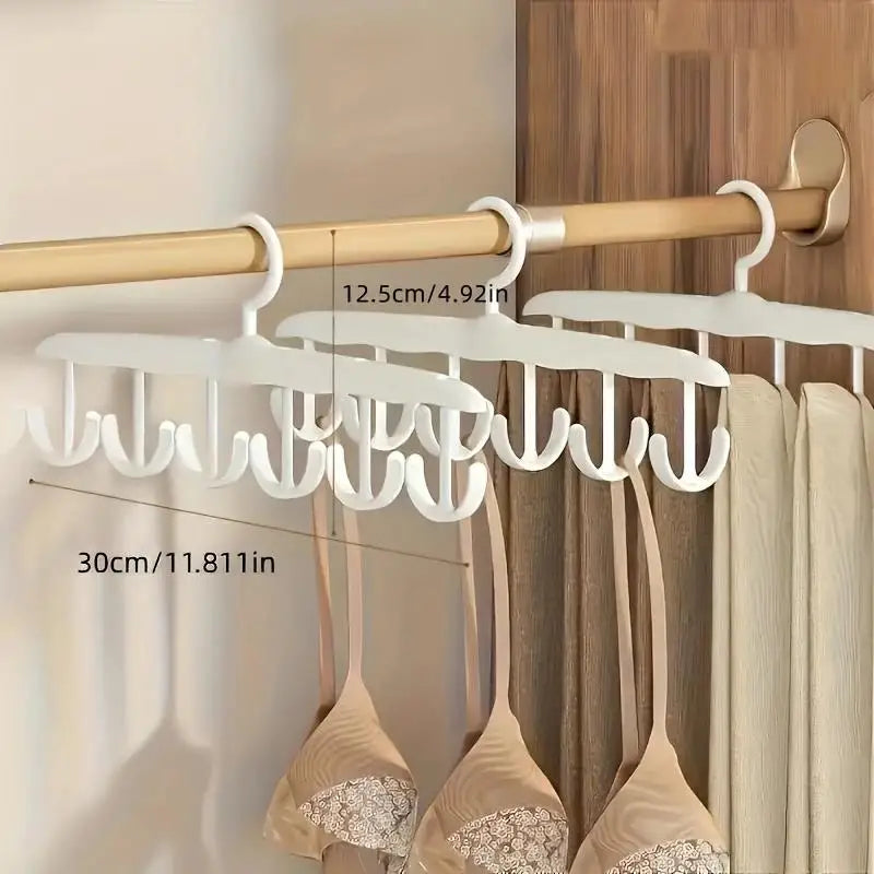12-Hook Rotating Closet Hanger - close-up detail and material