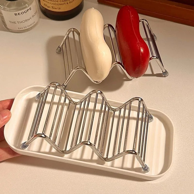 Stainless Steel Soap Dish with Drain Tray