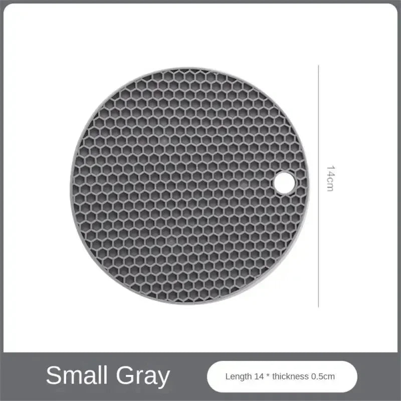 Table mat tool multifunctional kitchen silicone tableware mat, round anti slip coffee cup coaster, pot holder - Vaxicy