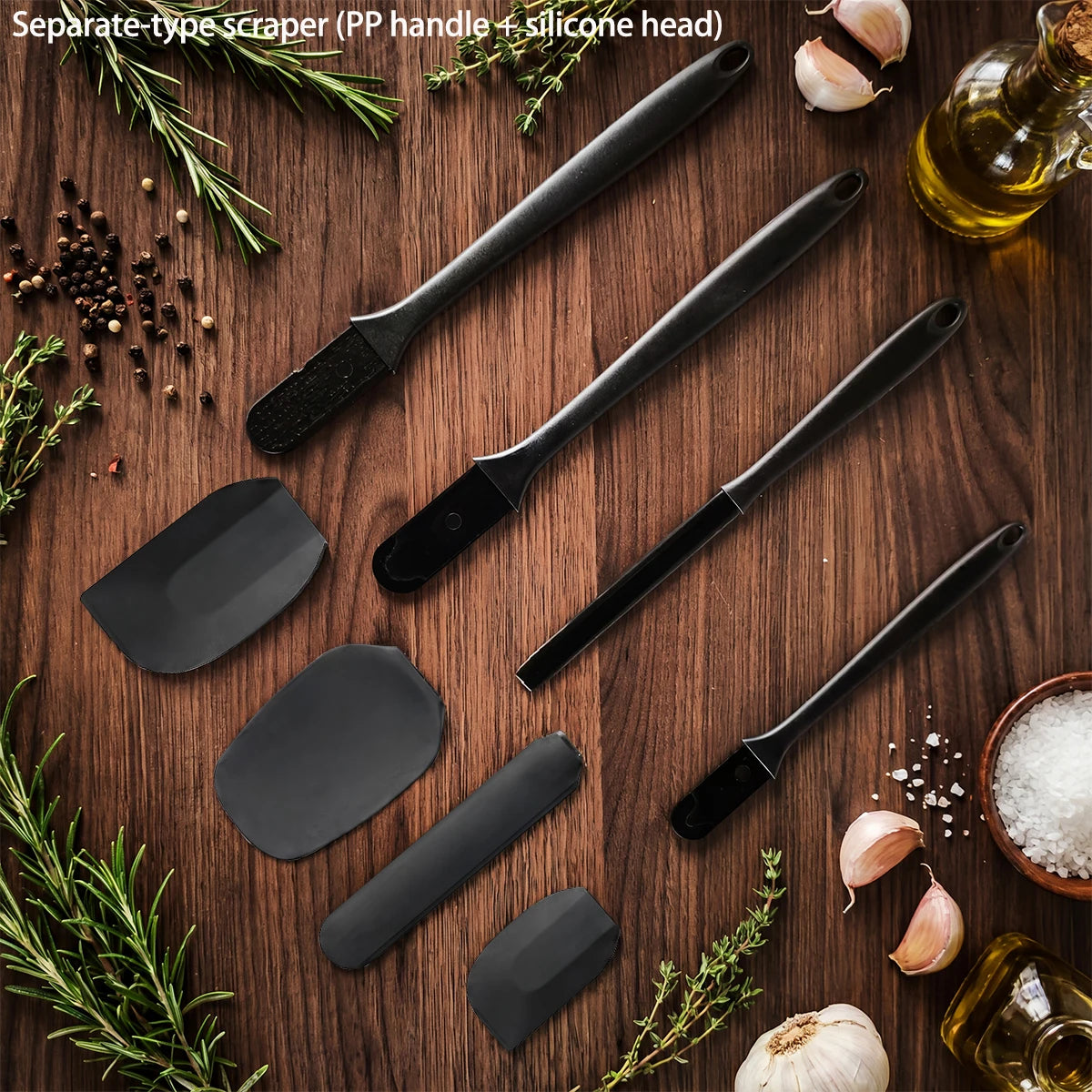6-Piece Silicone Kitchen Utensil Set - lifestyle use in small kitchen or home