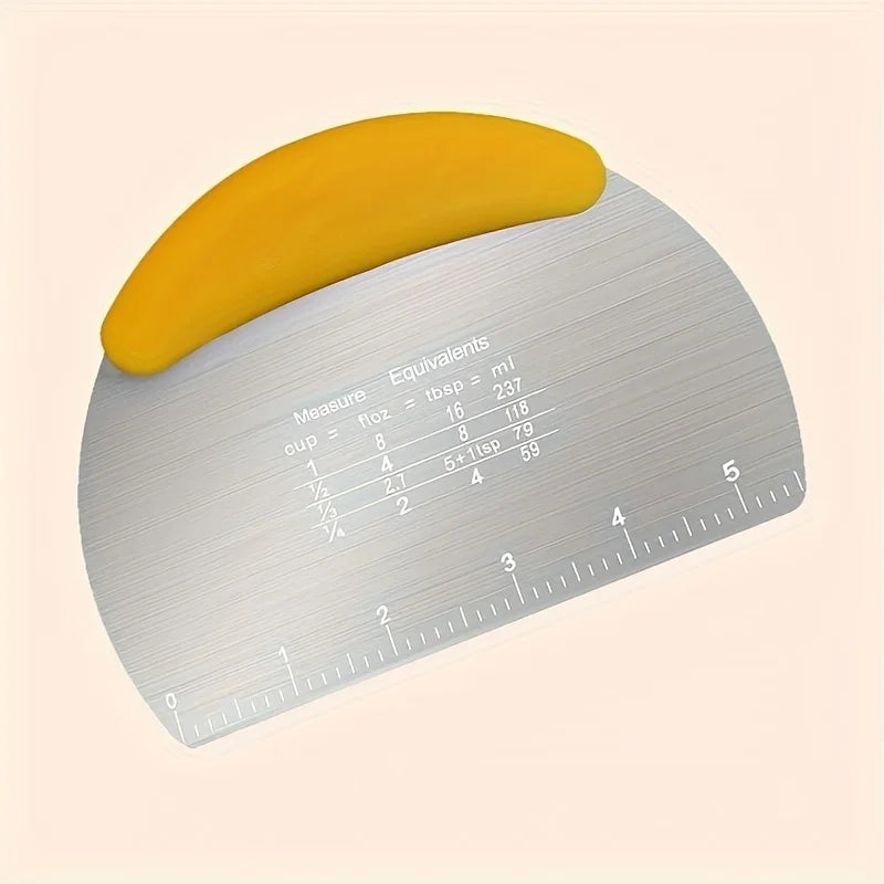 Stainless Steel Dough Scraper – practical home and kitchen gadget