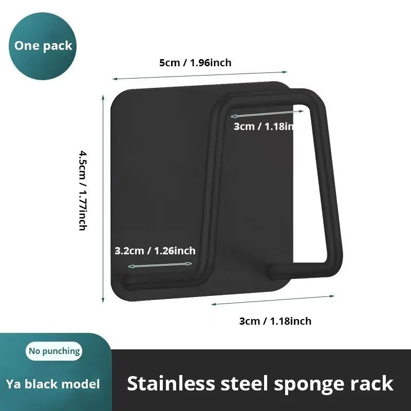 Wall-Mount Sink Sponge Rack – handled emery cleaning sponge