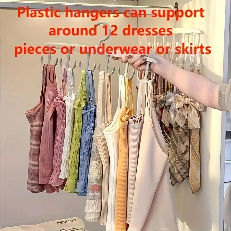 12-Hook Rotating Closet Hanger