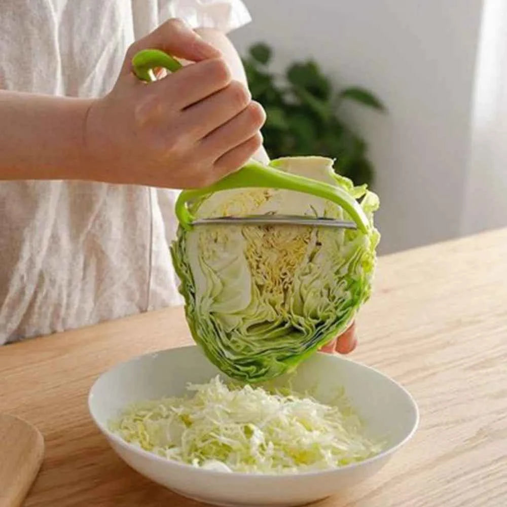 Wide-Mouth Cabbage Shredder & Vegetable Slicer - close-up detail and material