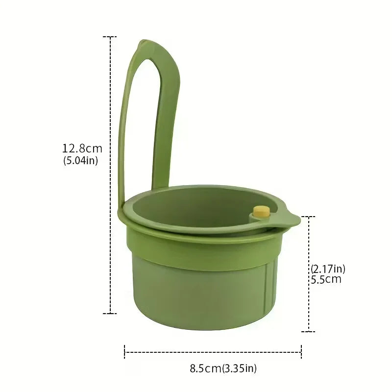Press-Type Drain Basket for Kitchen & Bathroom | Multi-Functional Food Strainer & Sink Organizer - Vaxicy