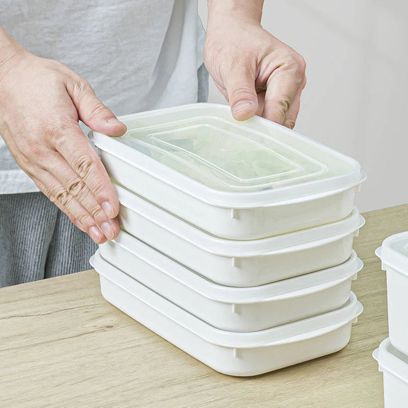 Stackable Refrigerator Storage Containers (Food-Grade)