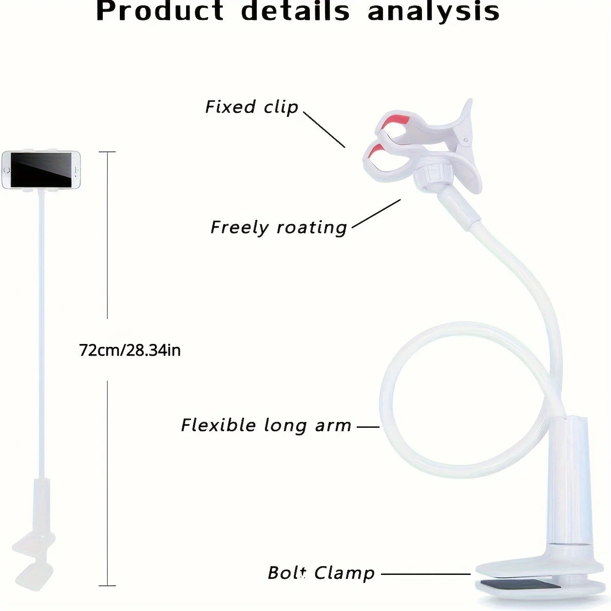 Adjustable Bedside Phone Holder – practical home and kitchen gadget