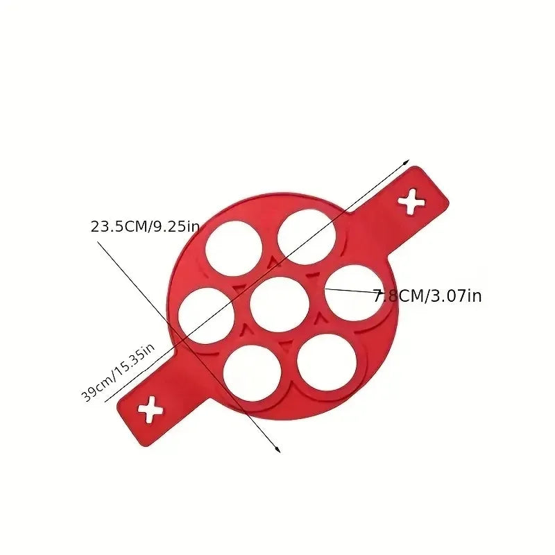 7-Hole Silicone Pancake & Egg Mold – practical home and kitchen gadget