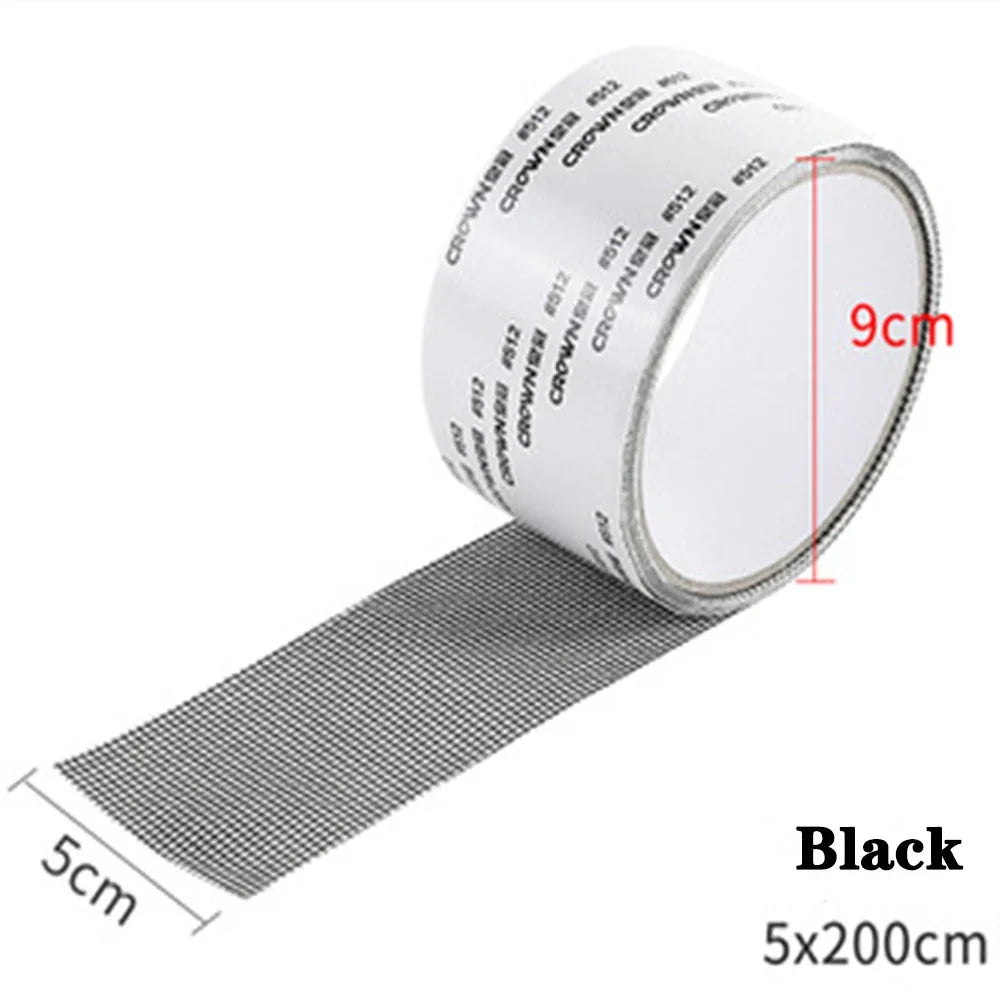 Mosquito Net Windows anti-mosquito mesh Easy-to-Apply Waterproof Window Screen Repair Tape Self-Adhesive Mesh Patch - Vaxicy