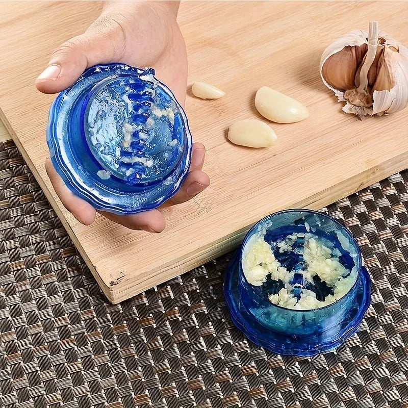 1/2Pcs Manual Portable Garlic Crusher - Twist Kitchen Gadget for Crushing Garlic and Ginger, Easy to Use and Clean - Vaxicy