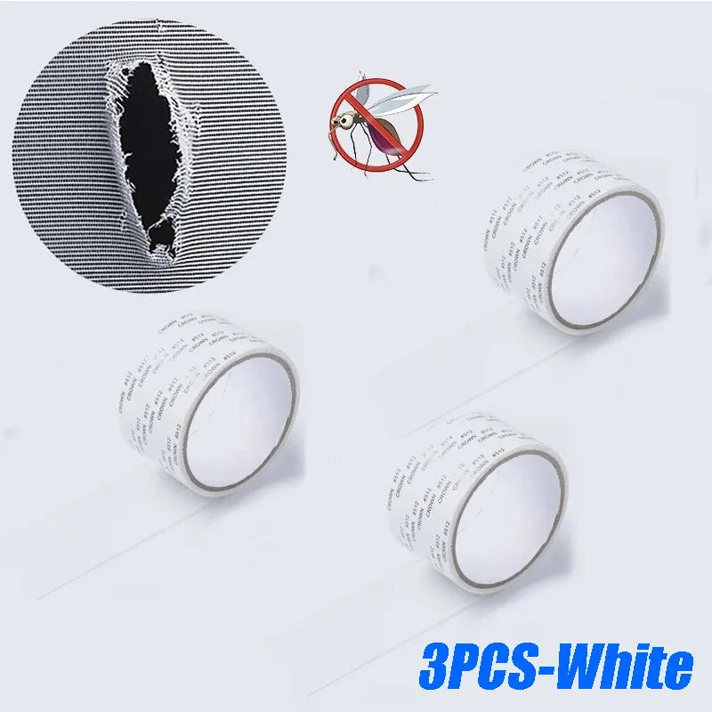 Mosquito Net Windows anti-mosquito mesh Easy-to-Apply Waterproof Window Screen Repair Tape Self-Adhesive Mesh Patch - Vaxicy