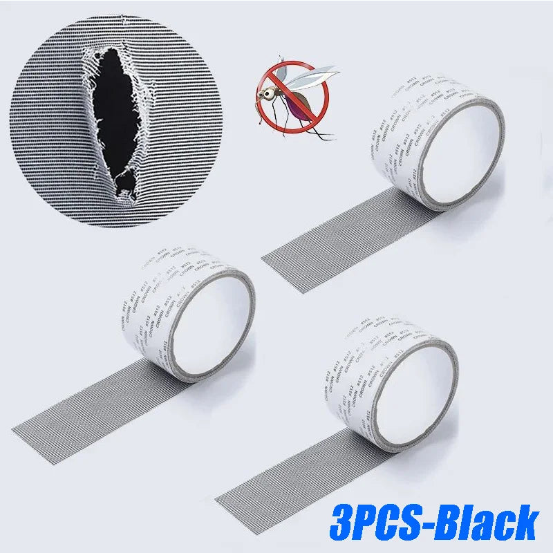 Mosquito Net Windows anti-mosquito mesh Easy-to-Apply Waterproof Window Screen Repair Tape Self-Adhesive Mesh Patch - Vaxicy