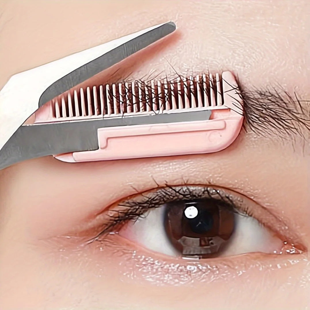 Eyebrow Trimming Scissors with Comb – practical home and kitchen gadget