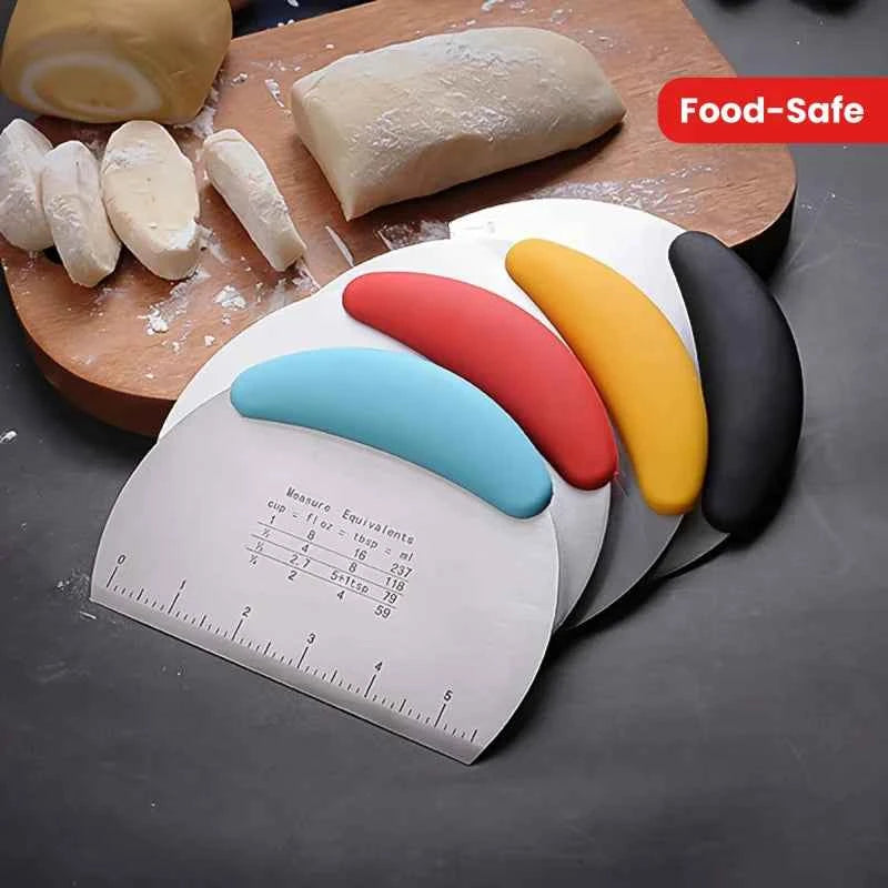 Stainless Steel Dough Scraper – practical home and kitchen gadget