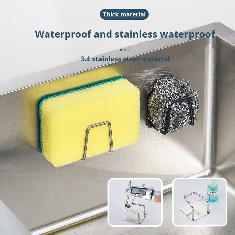 Wall-Mount Sink Sponge Rack - close-up detail and material