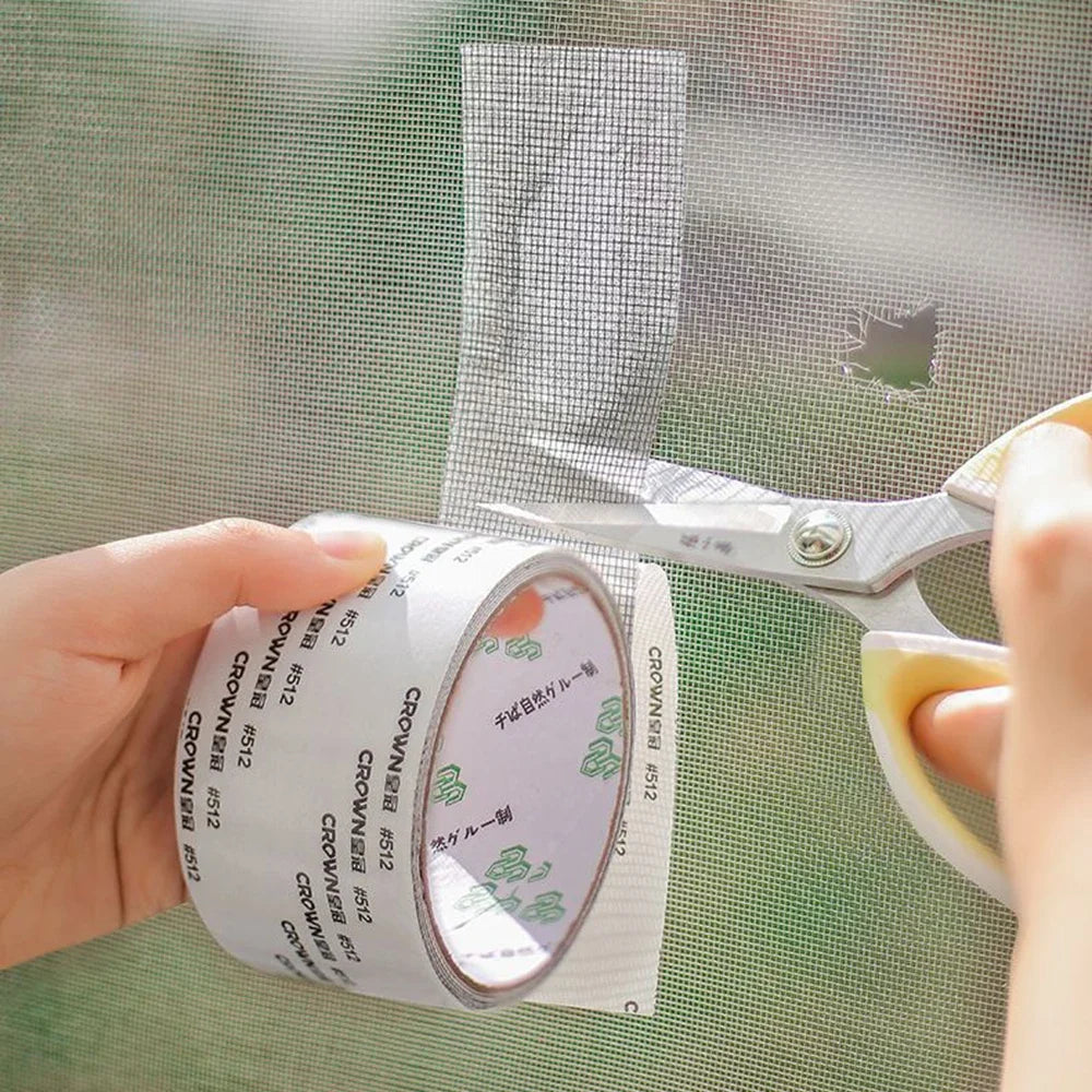 Mosquito Net Windows anti-mosquito mesh Easy-to-Apply Waterproof Window Screen Repair Tape Self-Adhesive Mesh Patch - Vaxicy