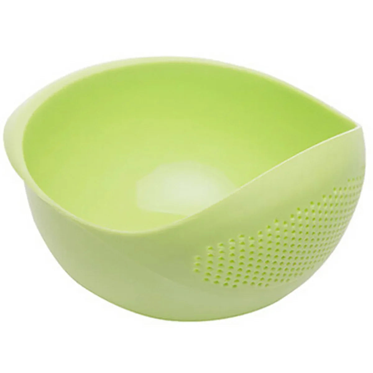 Silicone Colander Drain Basket with Handle - 1PC Rice and Fruit Washing Bowl for Home Kitchen Organizer - Vaxicy