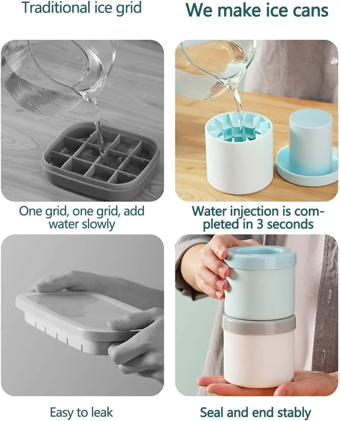 Silicone Ice Cube Mold – practical home and kitchen gadget