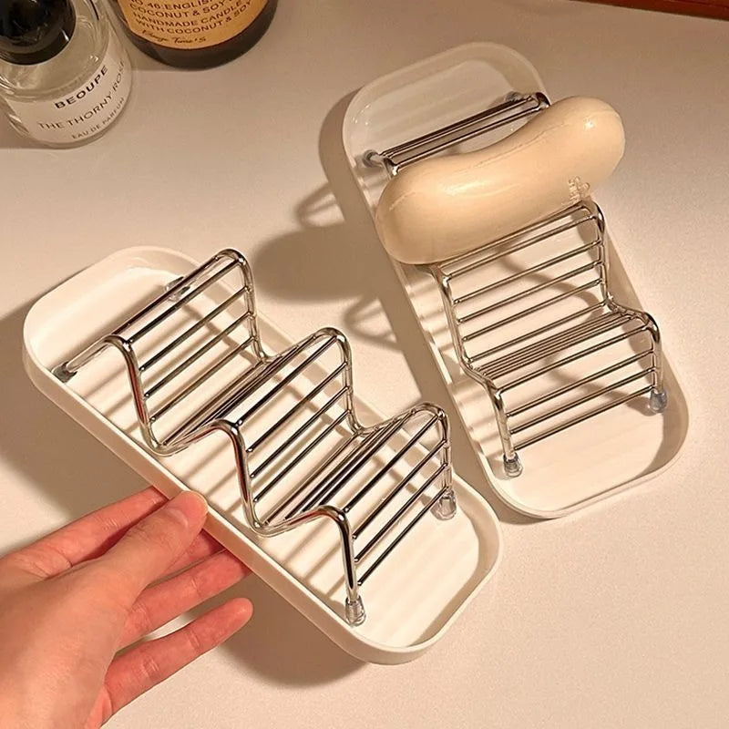 Stainless Steel Soap Dish with Drain Tray