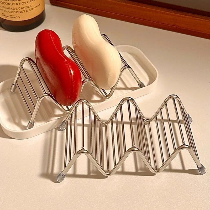 Stainless Steel Soap Dish with Drain Tray