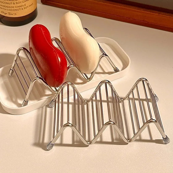 Stainless Steel Soap Dish with Drain Tray