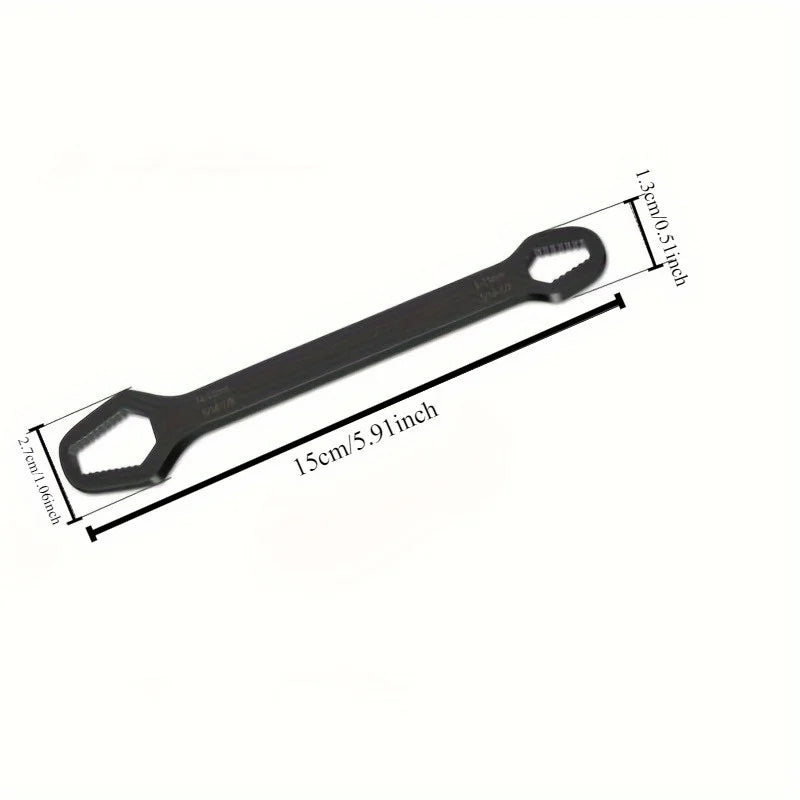Universal Double-Ended Wrench - close-up detail and material