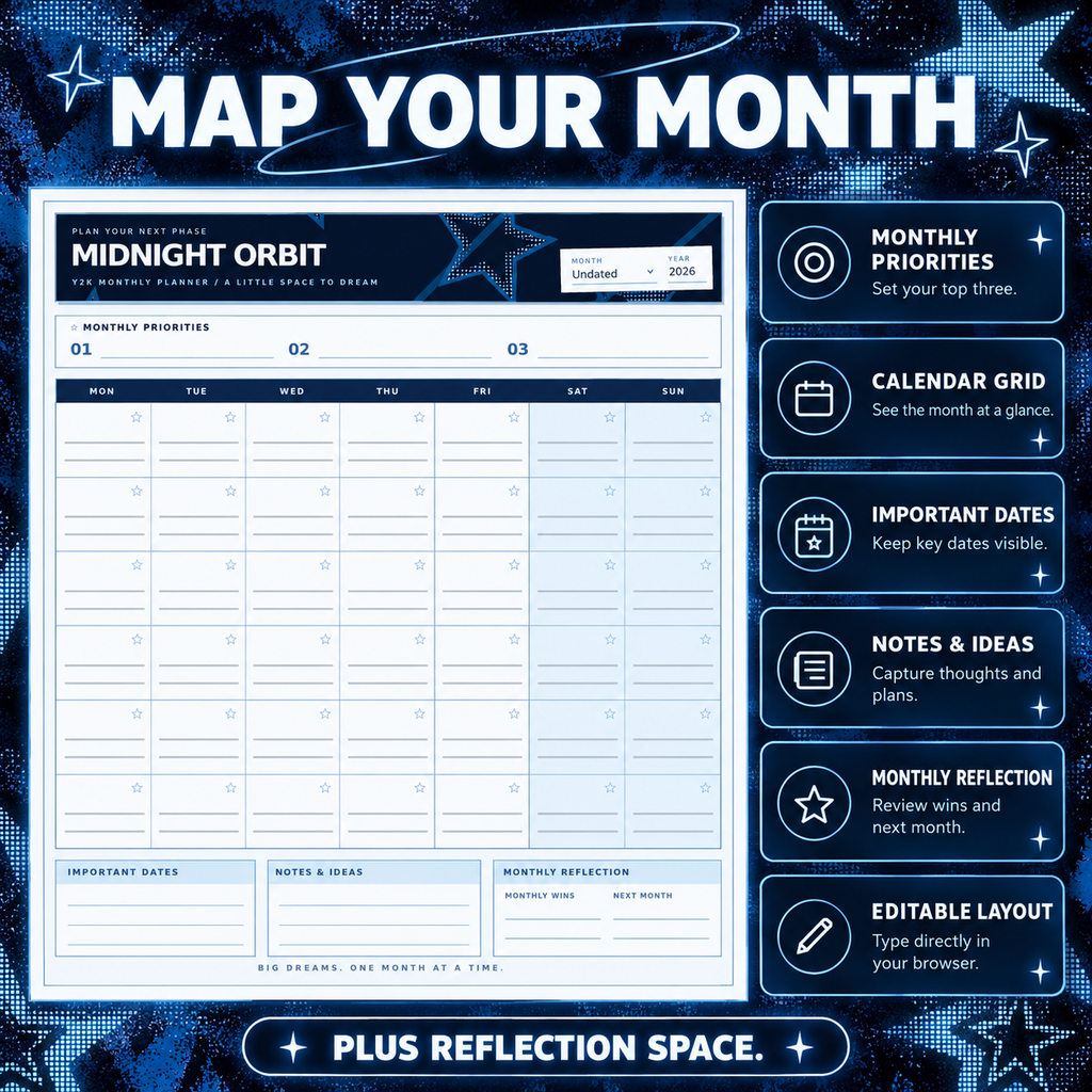 Midnight Orbit planner details