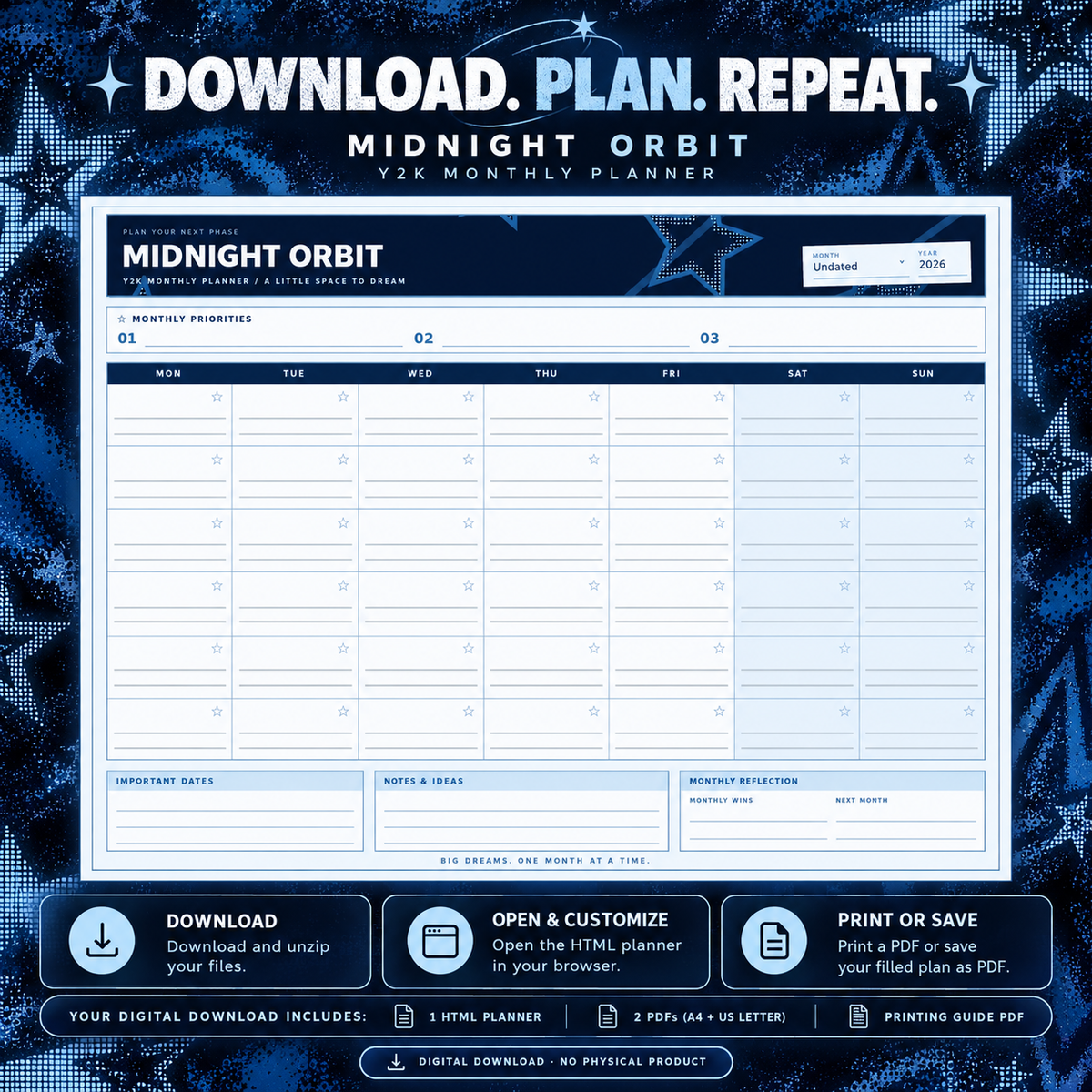 Midnight Orbit digital download contents