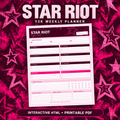 Star Riot Y2K Weekly Planner hero cover