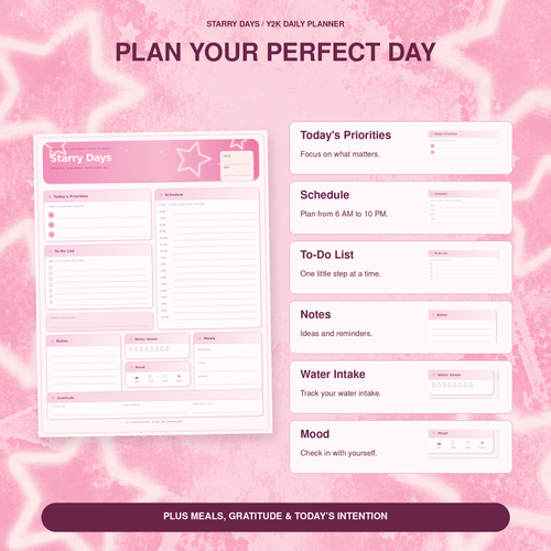 Starry Days planner details