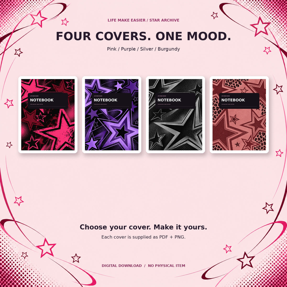 Star Archive Y2K digital notebook — 02 Four Covers